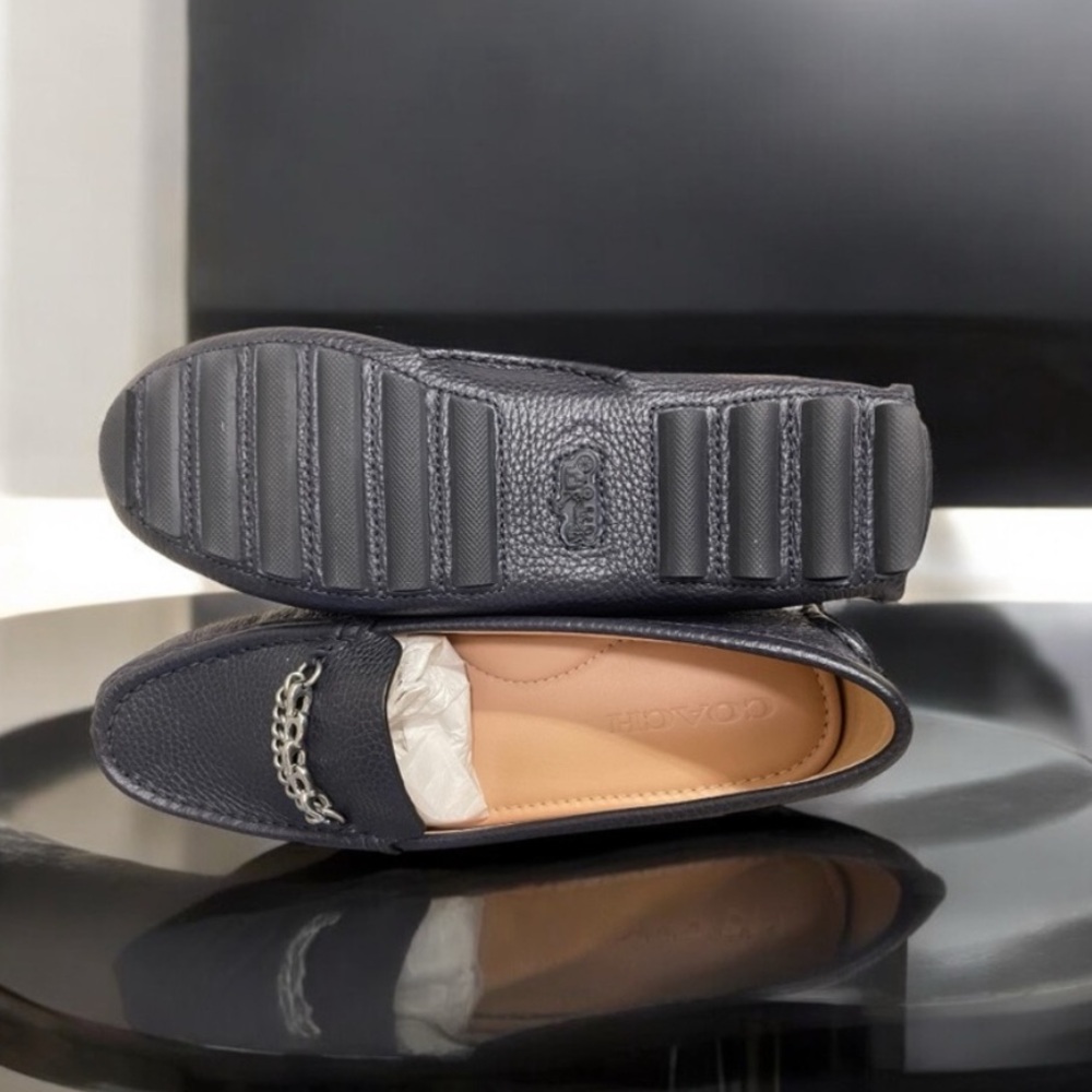 COACH Crosby Driver’s Chains LTD. Driving Loafers / Coach. UK   size 8 B    NWT - Picture 11 of 16
